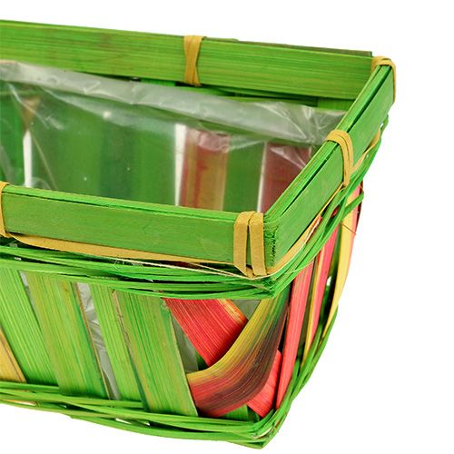 Floristik24 Span cesta quadrado multicolorido 15cm 12pcs