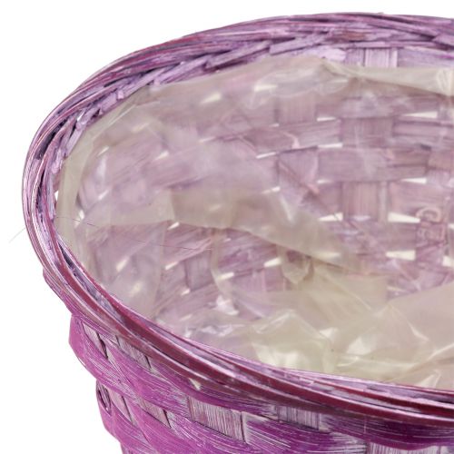Itens Tigela de chips redonda roxa/branca/rosa Ø19cm 8 un