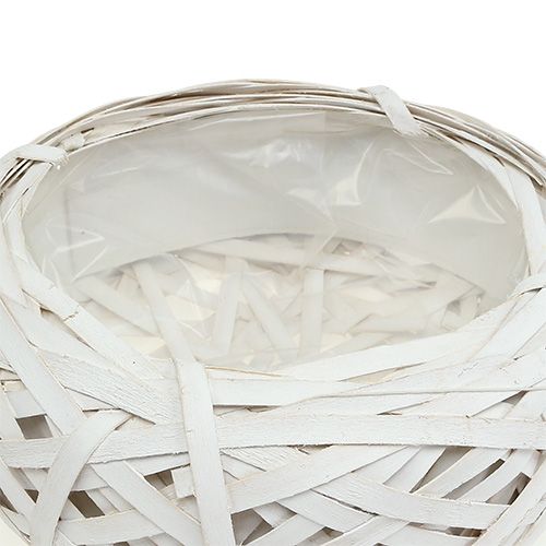 Floristik24 Bandeja de aparas para plantio branco Ø25cm H10cm