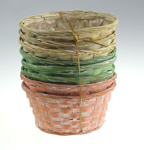 Floristik24 Bandeja para cavacos, redonda, multicolorida, 8 peças, Ø 20cm