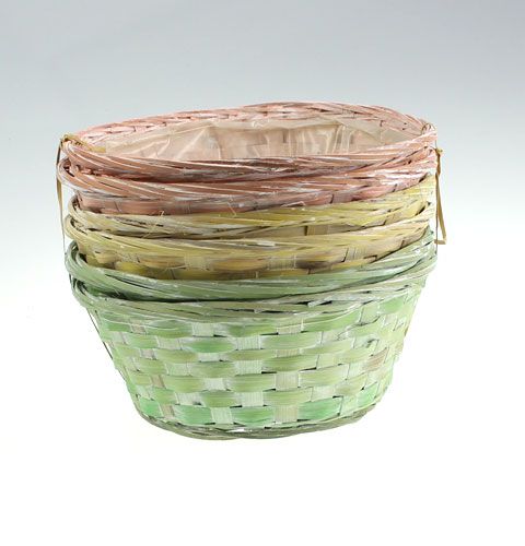 Floristik24 Bandeja para cavacos, redonda, multicolorida, 6 peças, Ø 25cm