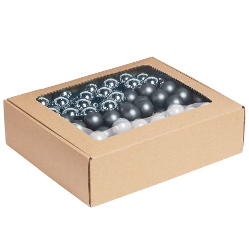 Itens Mini bolas decorativas em tons de azul – festivas e elegantes 20mm 140 unidades