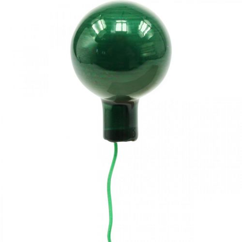 Itens Mini bolas de natal em fio Ø25mm vidro verde 140p