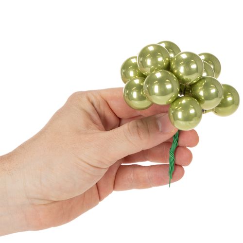 Mini enfeites de Natal em arame, frutinhas coloridas espelhadas, 25 mm, 140 peças | Floristik24.pt