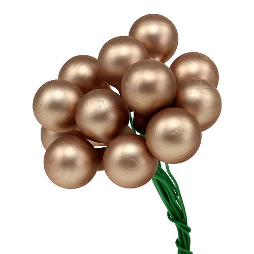 Floristik24 Mix de bagas de espelho rosa-creme 15mm 140p