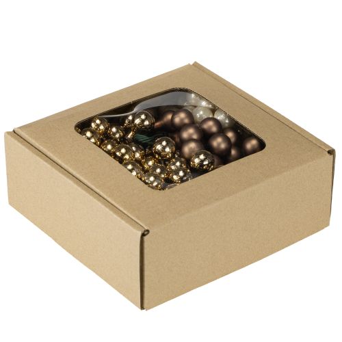 Itens Espelhos de frutas Ø1,5cm marrom-dourado 140 unidades