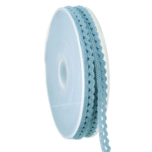 Itens Fita decorativa azul com borda de renda W9mm L20m