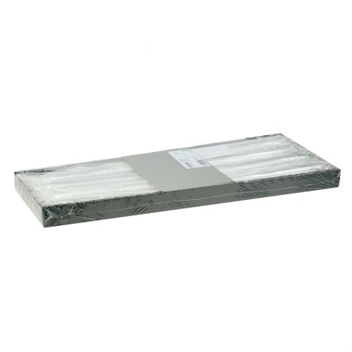 Itens Velas cônicas 400/25 prata 8 un.