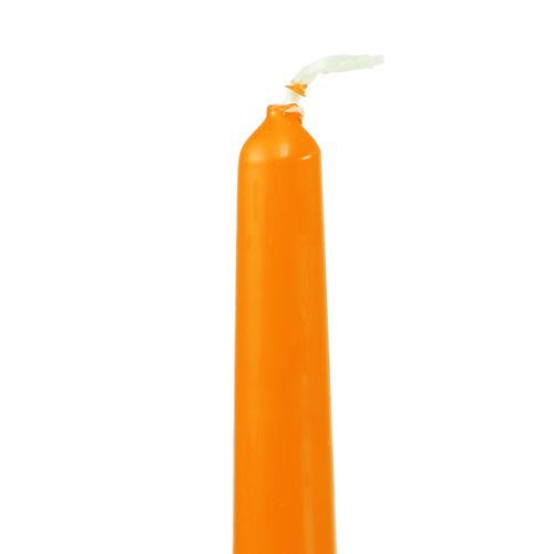 Floristik24 Velas cônicas 250/23 Laranja 12 peças