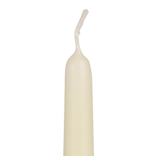 Itens Velas cônicas, velas em bastão, marfim branco, 250/23 mm, 12 peças