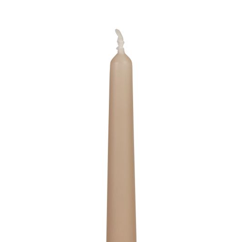 Itens Velas cônicas Velas Wenzel bege 250/23mm 12pcs