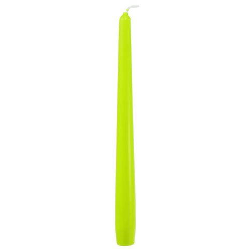 Itens Velas cônicas 250/23 verde claro 12 unid.