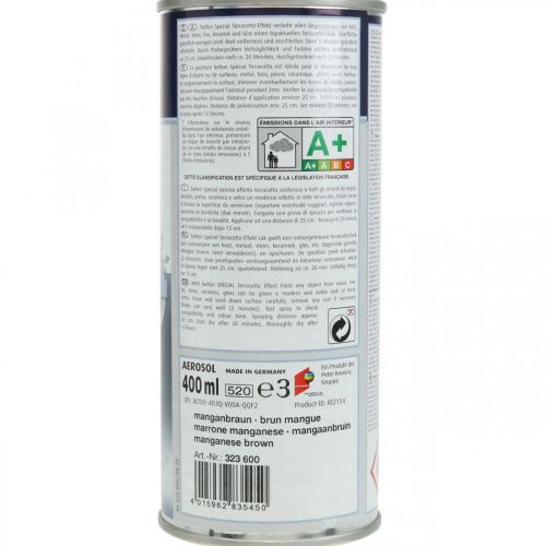 Floristik24 Spray de tinta efeito terracota, tinta efeito Mediterrâneo 400ml