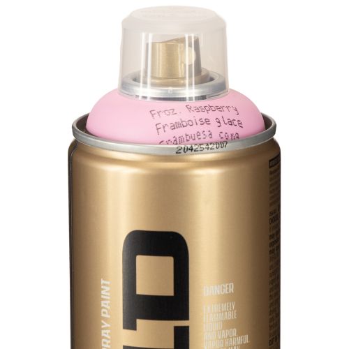 Itens Tinta spray Montana Gold Pink Frozen Raspberry, 400ml