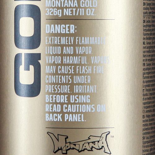 Itens Tinta spray preta Montana Gold tinta spray acrílica 400ml