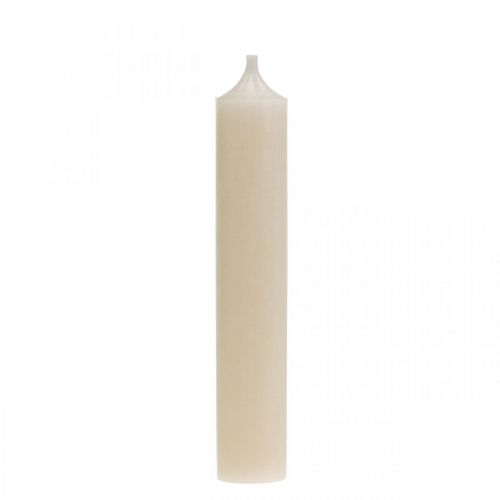 Vela cônica branca decoração de vela creme 120mm / Ø21mm 6pcs