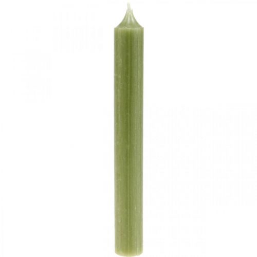 Itens Haste velas de cera de cor verde 180mm/Ø21mm 6pcs