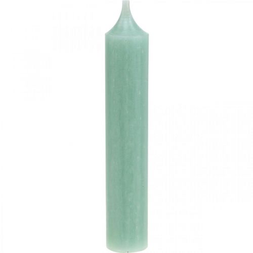 Itens Velas curtas Velas Verde Jade para laço Ø21/110mm 6pcs