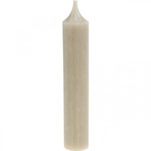 Floristik24 Velas de haste, curtas, velas, marrons, decoração de outono, Ø21/110mm, 6 peças