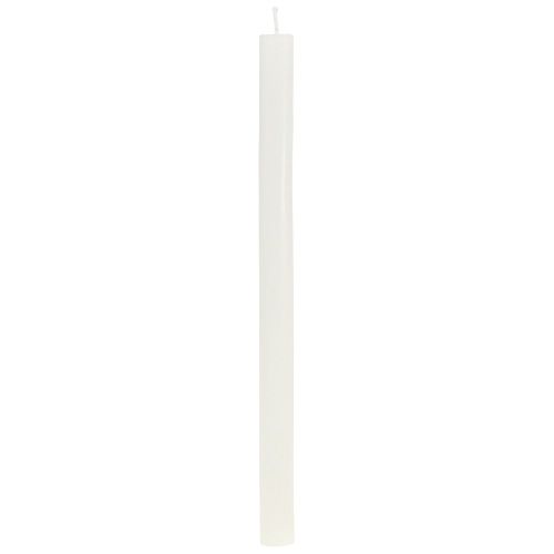 Itens Velas cônicas cor sólida creme branco 21×240mm 12 un