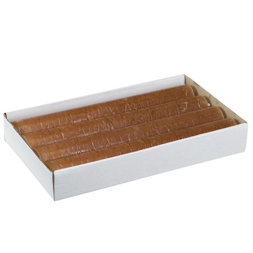 Itens Velas cônicas velas cor sólida caramelo 34x240mm 4 un