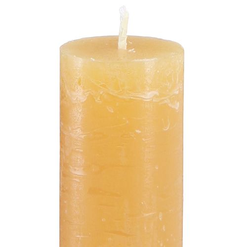 Floristik24 Velas cônicas velas de cor sólida mel 34x240mm 4 un