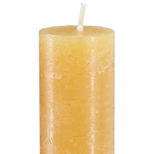 Floristik24 Velas cônicas cor sólida mel 34x300mm 4 un