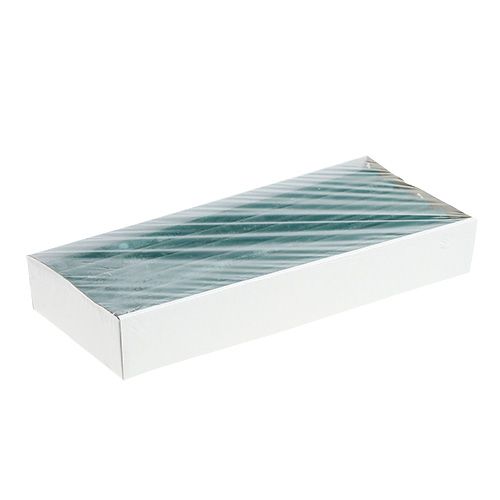 Floristik24 Velas 21mm x 300mm Petrol colorido 12pcs