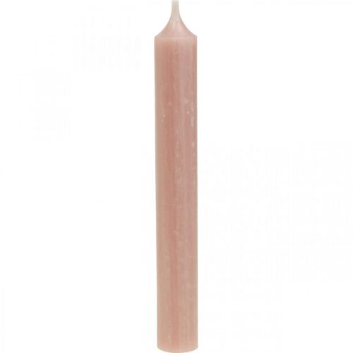 Itens Velas de haste velas rosa decoração de vela boho Ø21/170mm 6pcs