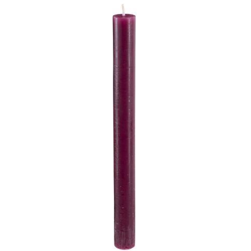 Itens Velas cônicas cor sólida bordô 21×240mm 12 un