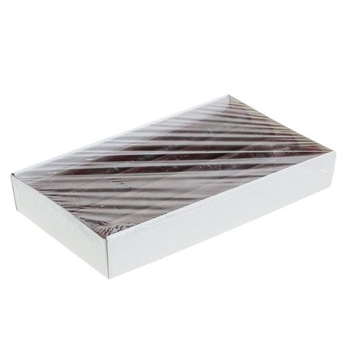 Floristik24 Velas cônicas cor sólida bordô 34 mm x 240 mm 4 unidades