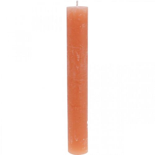 Velas coloridas com Laranja Pêssego 34×240mm 4pcs