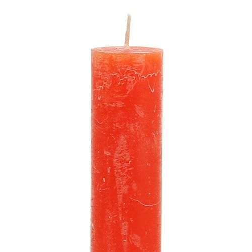 Itens Velas coloridas a laranja 34mm x 300mm 4uds