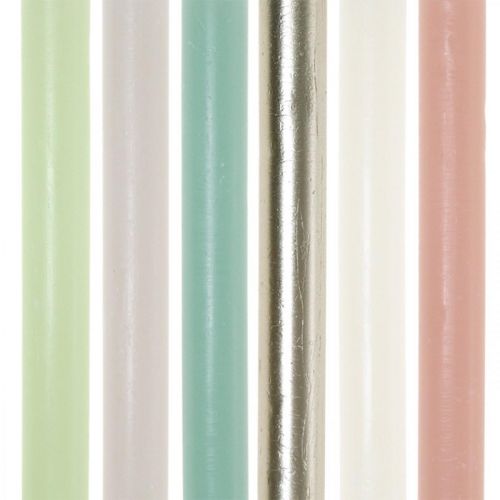 Itens Velas em bastão, cor sólida, várias cores, 21×240mm, 12 peças