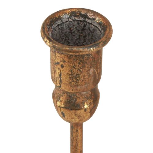 Itens Castiçal antigo para 10 velas ouro 46×46cm Alt.16,5cm