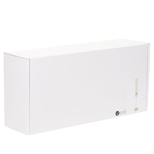 Castiçal cilíndrico moderno de vidro com 45 cm | Floristik24.pt