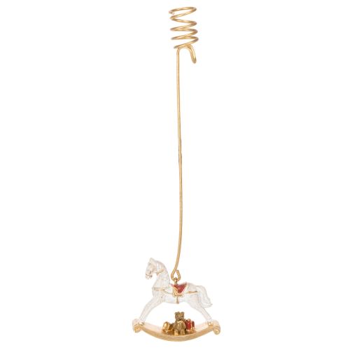 Suporte para vela de Natal em forma de cavalo de balanço, 20 cm, conjunto com 3 peças comprar | Floristik24.pt