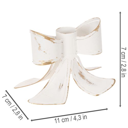 Castiçal vintage em forma de laço, 12 cm | Floristik24.pt
