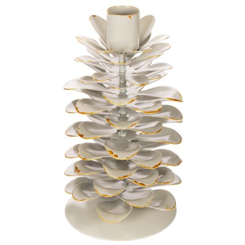Castiçal em formato de pinha para velas finas, 17 cm
