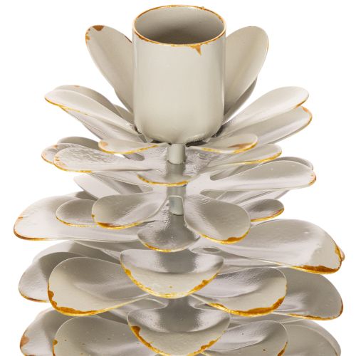 Castiçal em formato de pinha para velas finas, 17 cm | Floristik24.pt