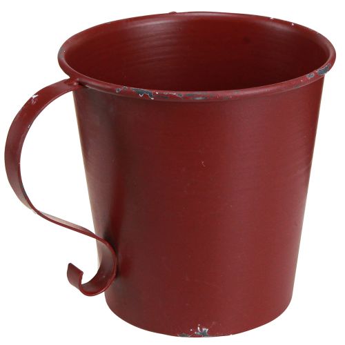 Itens Castiçal cônico copo vintage decorativo vinho tinto Ø11cm Alt.11cm
