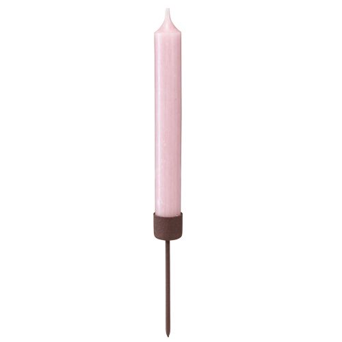 Itens Castiçal em bastão para tampar marrom ferrugem Ø22mm Alt.10,5cm 12 unid.