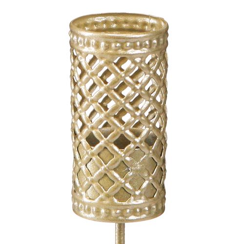 Itens Castiçal em bastão para tampar ouro fosco Ø24mm Alt.10cm 4 unid.