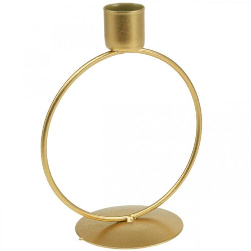 Floristik24 Castiçal castiçal ouro anel de metal Ø10.5cm