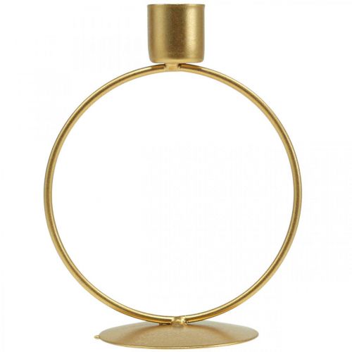 Floristik24 Castiçal castiçal ouro anel de metal Ø10.5cm