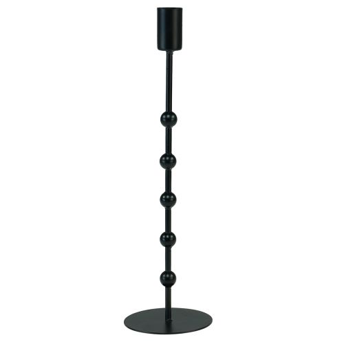 Itens Castiçal em bastão castiçal de metal preto Alt.30cm