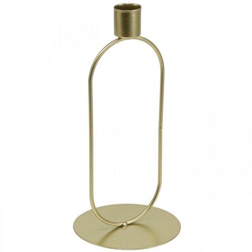 Floristik24 Castiçal Castiçal Oval Dourado Ø10cm A21cm