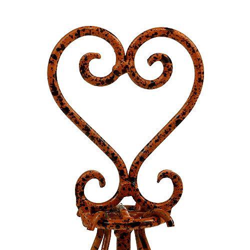 Floristik24 Suporte com porta-velas castanhos Ø16cm A27cm
