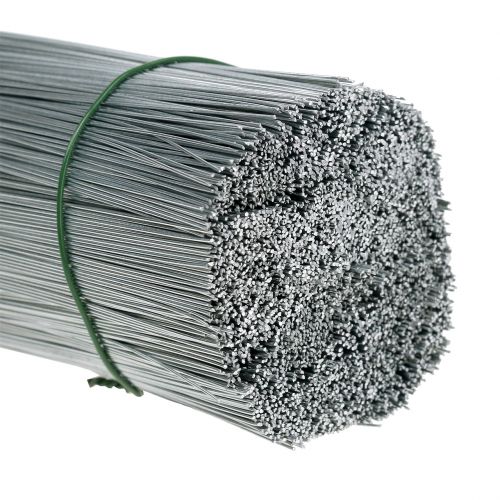 Itens Fio de pinos, fio de prata galvanizado Ø0,4mm L180mm 1kg