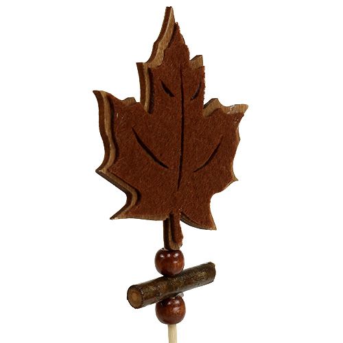 Itens Pin folha de bordo ordenada decoração de outono 8cm L35cm 12pcs